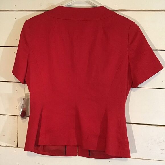 East 5th Petite Jacket Hook Closure Lined Red - Picture 2 of 6